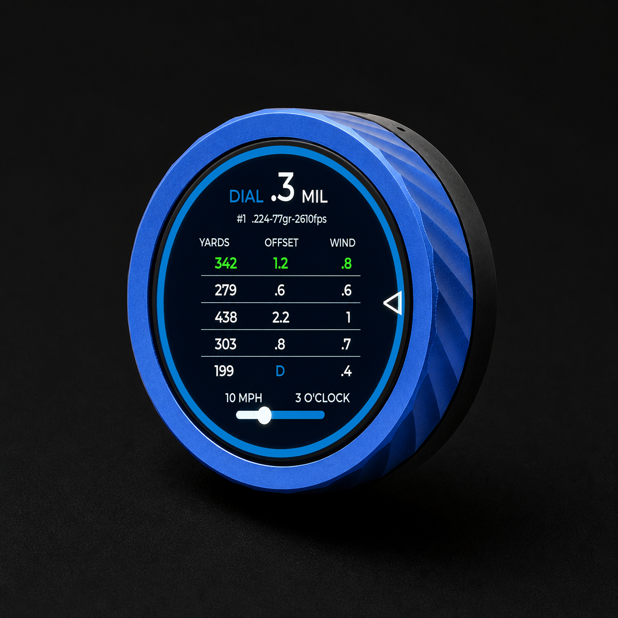 Dope Spin stage target card with multiple distances and holds